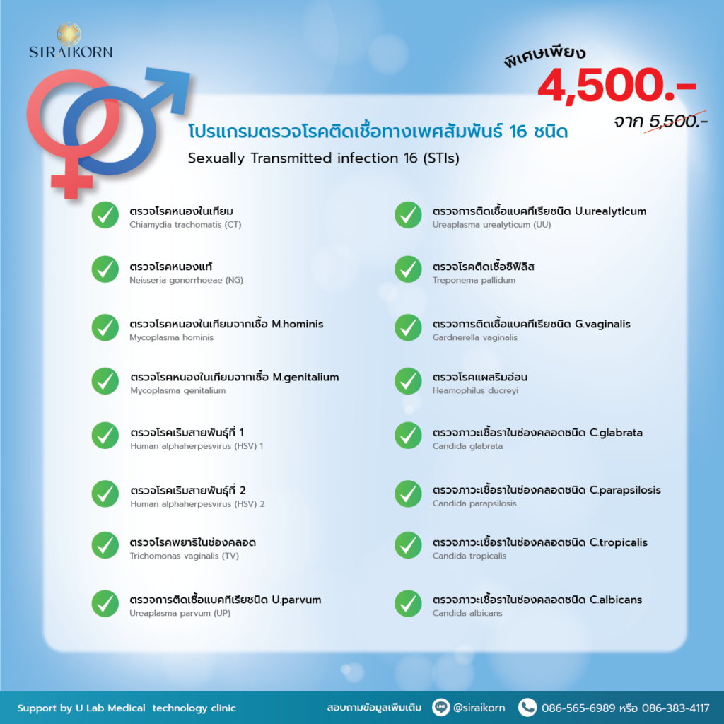 ตรวจโรคติดต่อทางเพศ